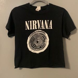 Small black short sleeve Nirvana t-shirt